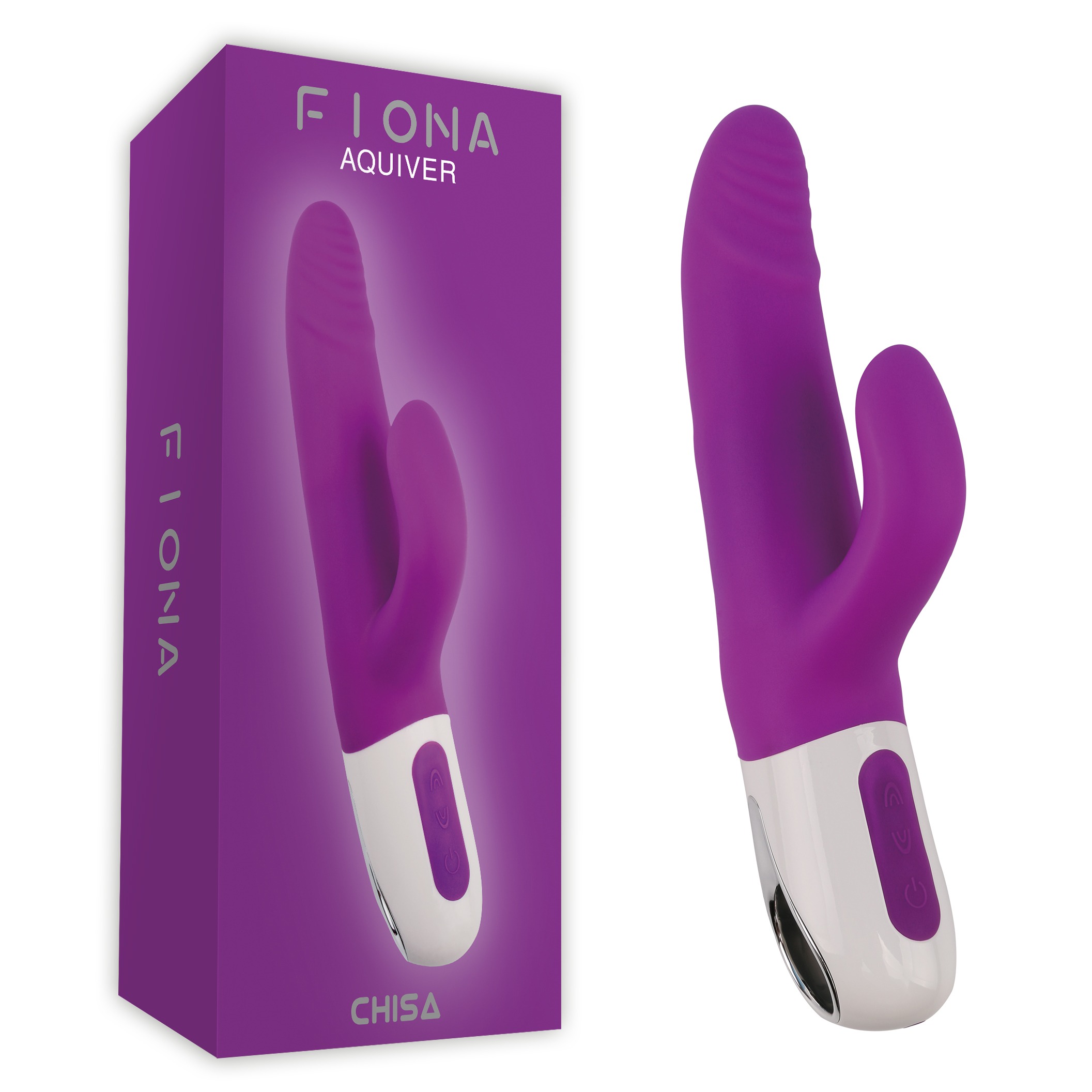 Вібратор кролик Chisa Fiona Royal Scepter з фрикціями, фіолетовий