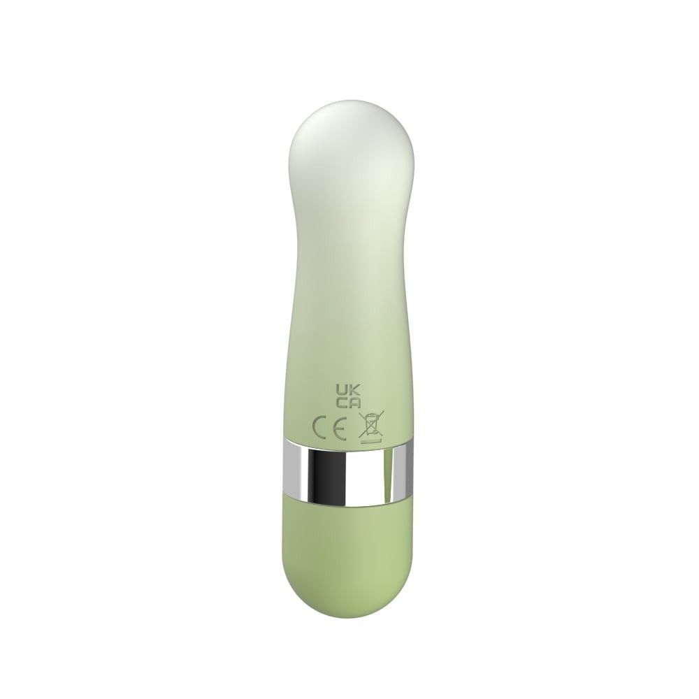 Вибропуля многоскоростная Every Night Toys с 10 режимами вибрации, зеленый градиент