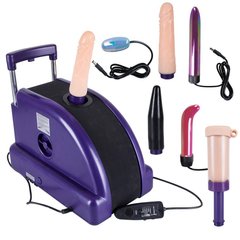 Секс машина Tapco Sales с набором вибраторов и фаллосов, фиолетовая