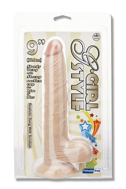Фаллоимитатор G-GIRL STYLE 9INCH DONG WITH SUCTION CAP