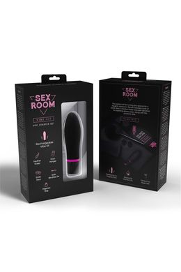 Набір девайсів для ігор Dream Toys Sex Room Vibe Kit, 6 предметів, чорний/рожевий