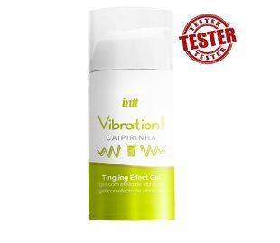 ТЕСТЕР/Жидкий вибратор Intt Vibration Caipirinha 15 мл (при покупке 10 ед.,тестер за 1 грн)