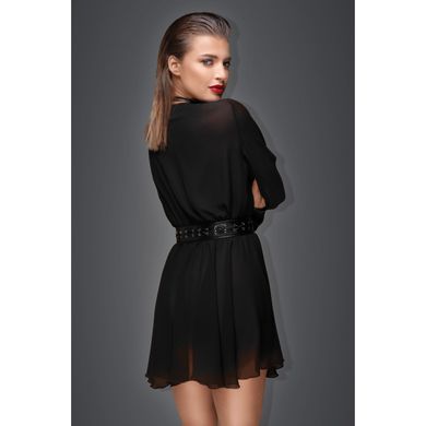 Платье прозрачное с поясом F150 Noir Handmade XXL