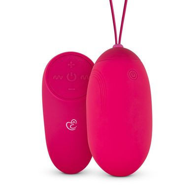 Виброяйцо XL Easytoys, с дистанционным пультом, силиконовое, розовое, 8 х 3.8 см