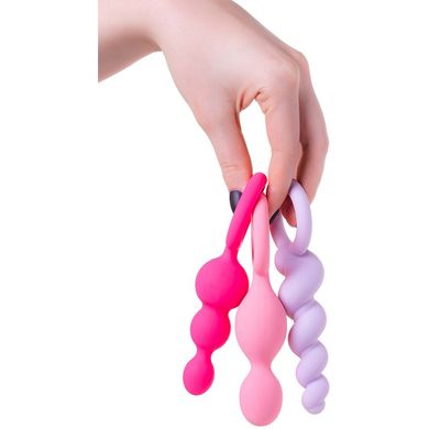 Набор анальных цепочек Satisfyer Booty Call (set of 3) (Colored)