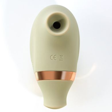 Вакуумний стимулятор клітора з функцією лизання (рухомий язичок) Sweet Em Velvet Lure, зелений USB