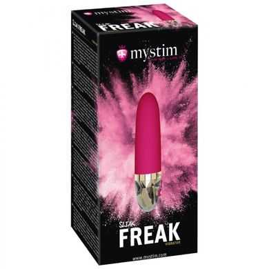 Вибратор вагинальный Mystim Sleak розовый, 14.5 см х 3.6 см