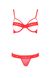 Комплект белья с полуоткрытой грудью Kyouka Passion, красный, S/M