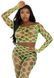 Комплект топ и леггинсы Leg Avenue Never Say Never в крупную сеточку, салатовый, One Size