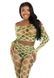 Комплект топ и леггинсы Leg Avenue Never Say Never в крупную сеточку, салатовый, One Size