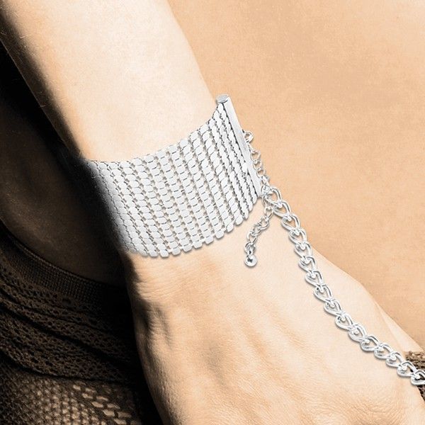 Браслеты-наручники Bijoux Indiscrets серебряные, OS