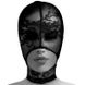 Мереживна маска на голову Master Series з відкритим ротом, чорна