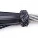Флогер екошкіра, ручка зі стразами, чорний, 46 см