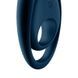 Вибрирующее кольцо для пениса Satisfyer Glorious Duo со стимуляцией яичек и клитора, синее