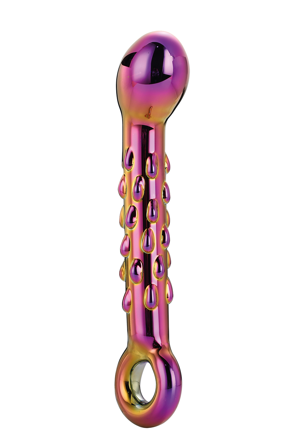 Dt21833 скляний фалоімітатор Dream Toys GLAMOUR GLASS RIBBED G-SPOT DILDO