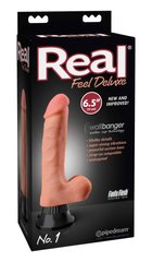 Вибратор Real Feel Deluxe No.1, 6.5" Flesh