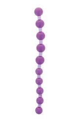 Анальний ланцюжок Jumbo Jelly Thai Beads Carded, LAVENDER, Фіолетовий