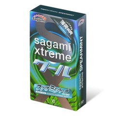 Презервативы латексные Sagami Xtreme Mint, с ароматом мяты (цена за упаковку, 10 штук)