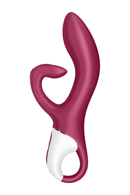 Гибкий двойной вибратор SATISFYER EMBRACE ME бордовый