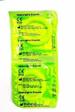 Презервативи, що світяться в темряві, Pasante Glow Condoms, 53 мм (ціна за 6 штук)