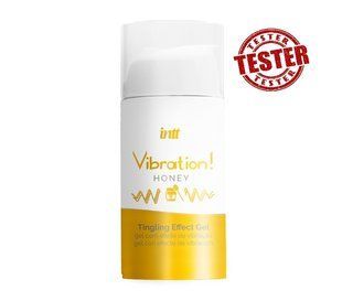 ТЕСТЕР/Жидкий вибратор Intt Vibration Honey 15 мл (при покупке 10 ед.,тестер за 1 грн)