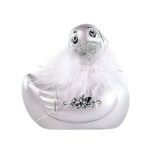 Вібратор качечка Big Teaze Toys Rub My Duckie, срібло