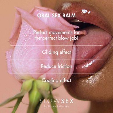 Бальзам для орального сексу на водній основі ORAL SEX BALM Slow Sex Bijoux Indiscrets, 10 мл