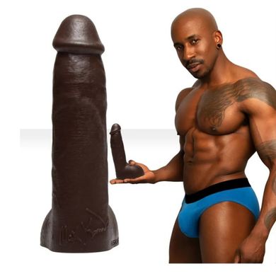 Фалоімітатор з мошонкою реалістичний Fleshjack Boys Max Konnor Dildo (RP), чорний, 24 см х 4.9 см