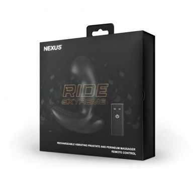 Массажер простаты Nexus Ride Extreme, с пультом, черный, 14 х 5 см