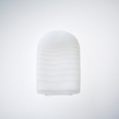 Мини мастурбатор нереалистичный Tenga Pocket Wave Line, с рельефом, белый