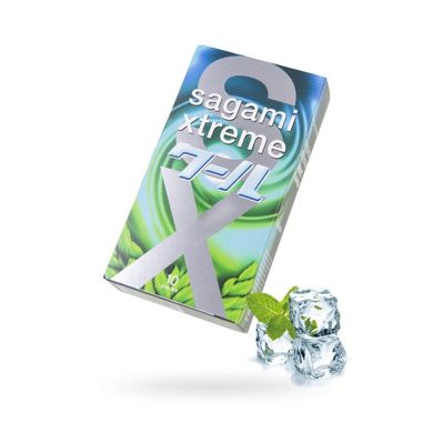 Презервативы латексные Sagami Xtreme Mint, с ароматом мяты (цена за упаковку, 10 штук)