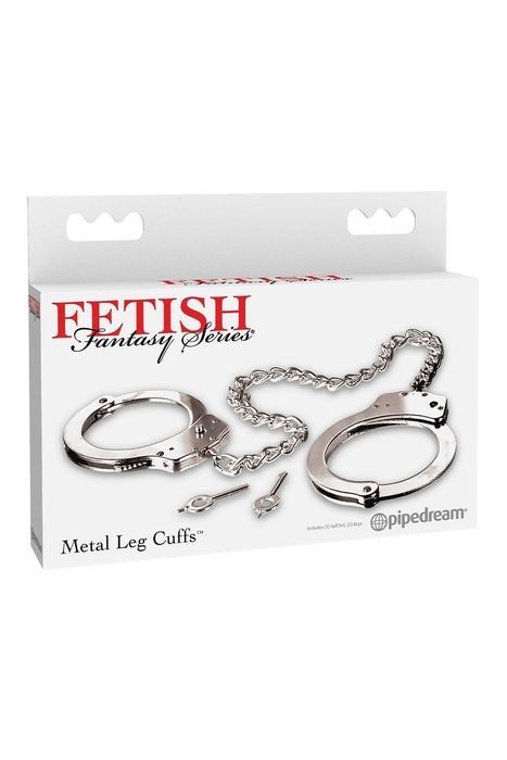 Окови на ноги металеві Pipedream Fetish Fantasy Series сріблясті