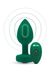 Анальная пробка с вибрацией и пультом B-Vibe - Vibrating Jewel Plug M/L Emerald