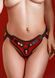 Трусики для страпону Taboom Bondage in Luxury з кільцевим кріпленням, червоно-чорні, OS