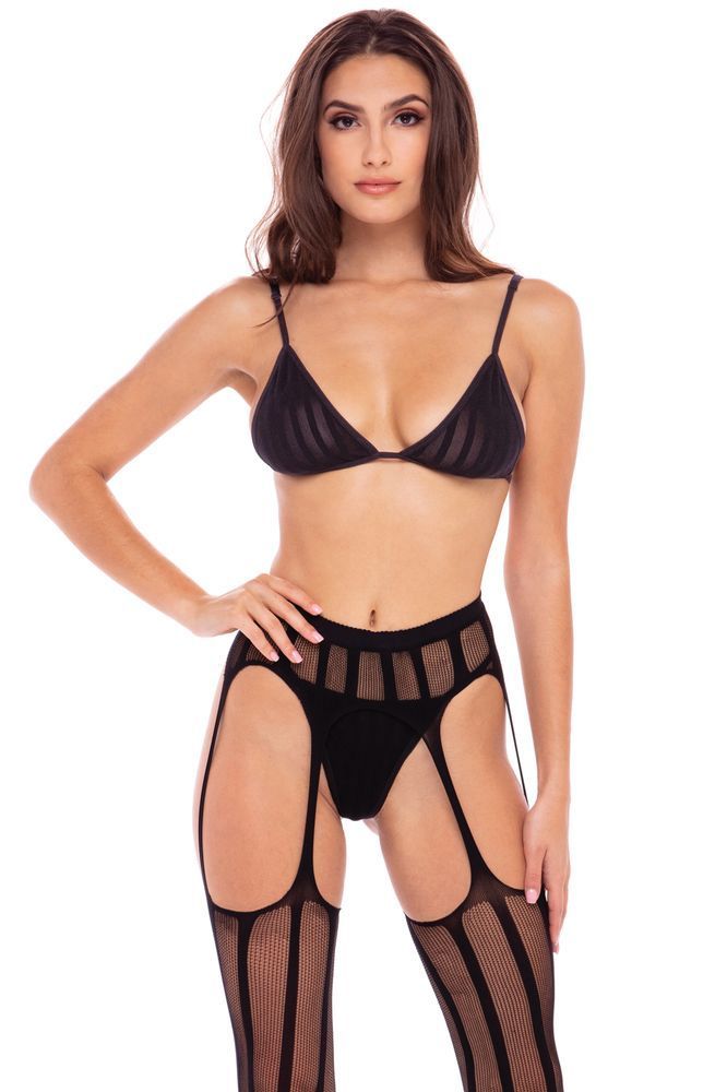 Комплект STRAIGHT UP 3 PC GARTER SET BLACK, S/M