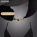 Ошейник с надписью SMD, кожа Lockink