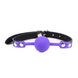 Кляп силиконовый Silicone ball gag metal accesso purple