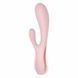 Вібромасажер кролик SATISFYER MONO FLEX з підключенням до додатку, рожевий