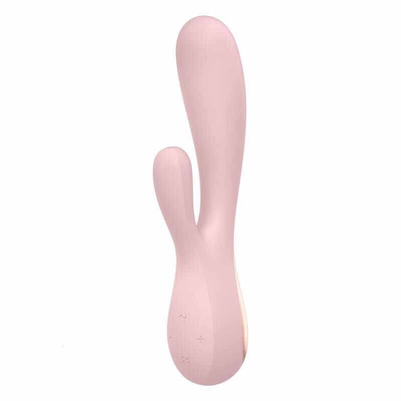 Вібромасажер кролик SATISFYER MONO FLEX з підключенням до додатку, рожевий