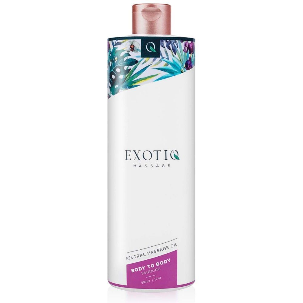 Масажна олія, що зігріває для всього тіла Exotio massage Body to body warming 500 ml