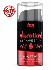 ТЕСТЕР Збудливий гель з ефектом вібрації INTT Sexy Strawberry (при покупці 10 од. будь-якої продукції,2 у подарунок)