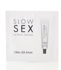 ПРОБНИК Бальзам для орального секса на водной основе ORAL SEX BALM Slow Sex Bijoux Indiscrets