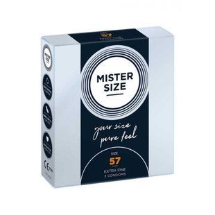 Презервативи латексні Mister Size 57 мм ультра тонкі (ціна за упаковку, 3 шт.)