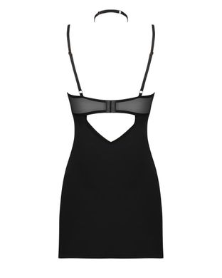 Комплект Пеньюар и Стринги Obsessive Selinne chemise & thong XS/S (черный)