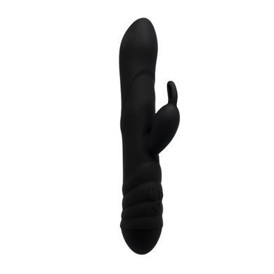 Вибратор-кролик Adrien Lastic Twister с ротацией, черный