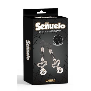 Затискачі на соски Heart Echo Nipple Clamps-Senuelo-CHISA