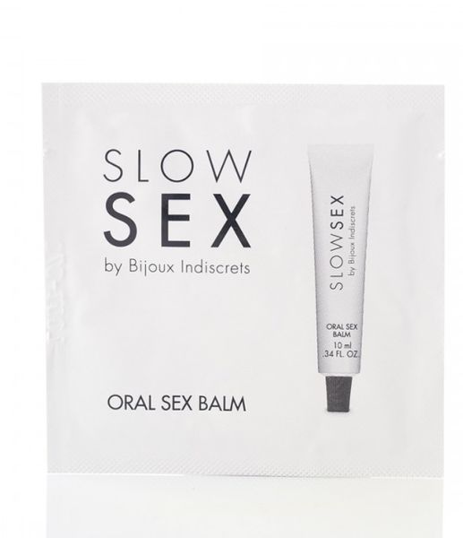 ПРОБНИК Бальзам для орального сексу на водній основі ORAL SEX BALM Slow Bijoux