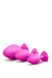 Набір анальних пробок LUXE BLING PLUGS TRAINING KIT PINK, Розовый/Прозрачный