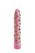 Вибратор нереалистичный с принтом Stoner Vibes Global Novelties, розовый, 20.3 х 3.8 см