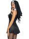Костюм черниці Leg Avenue, S, Naughty Nun 2 предмети, чорний